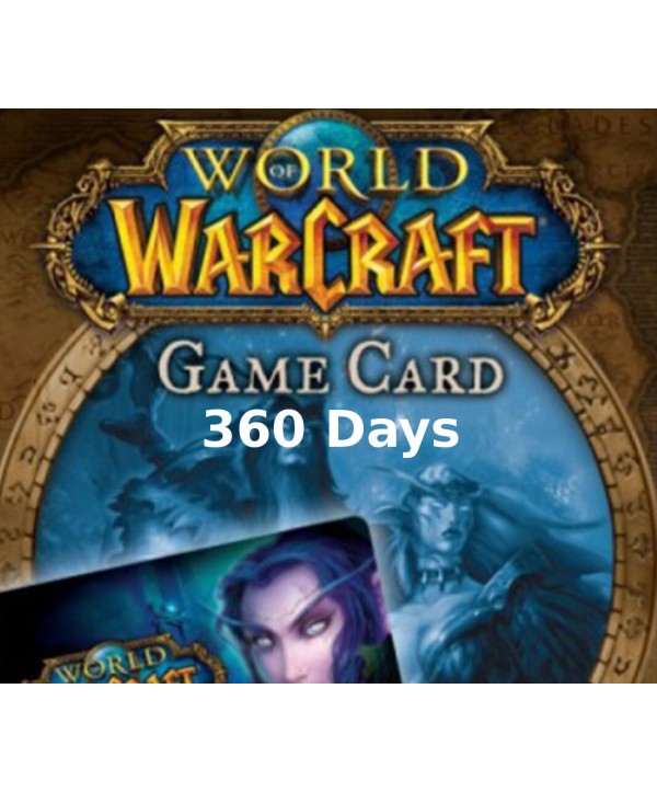 World of Warcraft 360 DAYS Pre-Paid Time Card Battlenet Key EUROPE